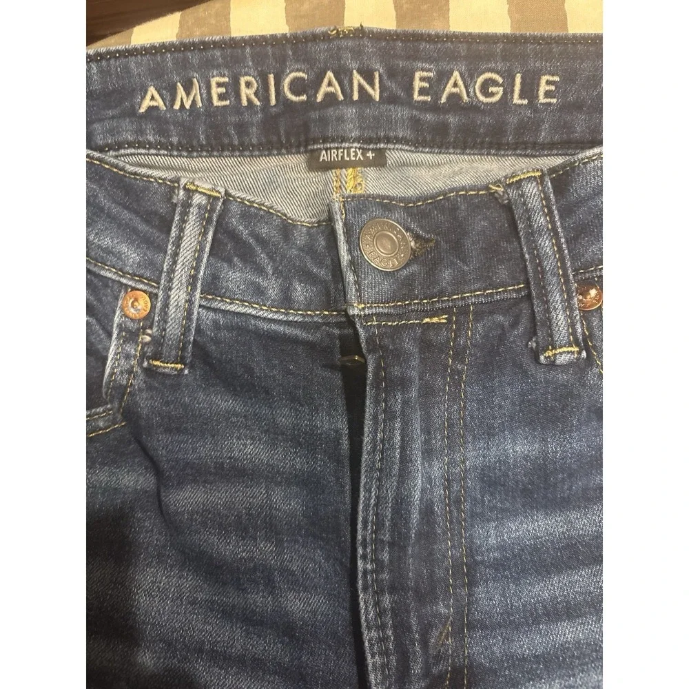 American Eagle Airflex Athletic Fit Jeans 30x34 Blue Mens Stretch Denim EUC